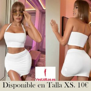 conjunto top y falda