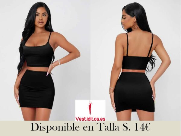 conjunto top y falda