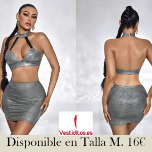 conjunto top y falda
