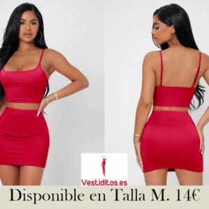 conjunto top y falda