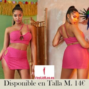 conjunto top y falda