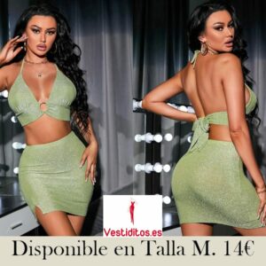 conjunto top y falda