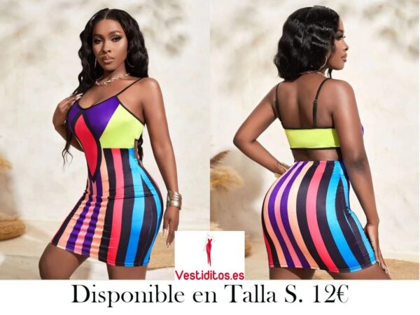 vestido ajustado de tirantes